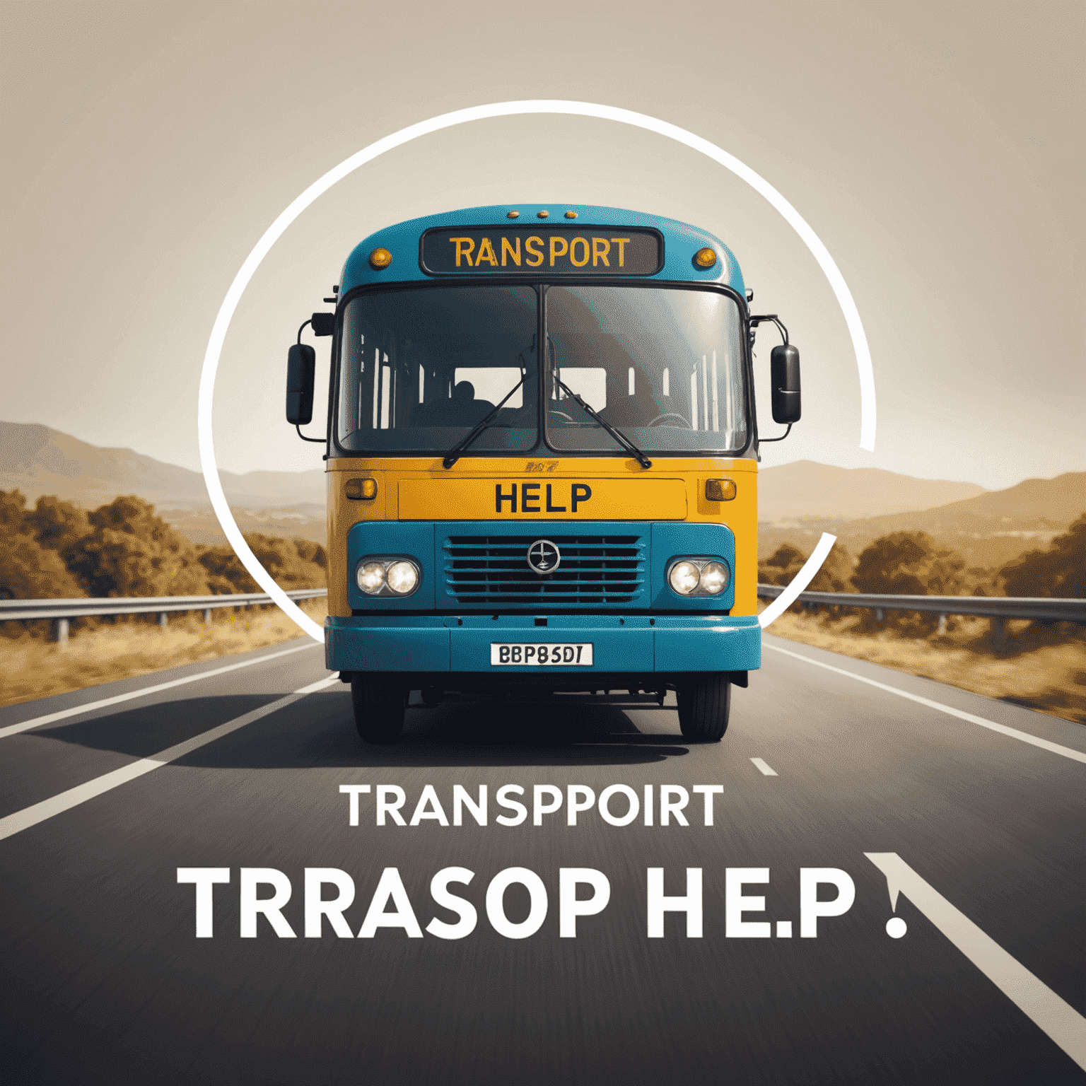 Transport Help Logo - A stylized bus or train icon with the text 'Transport Help' in a modern font