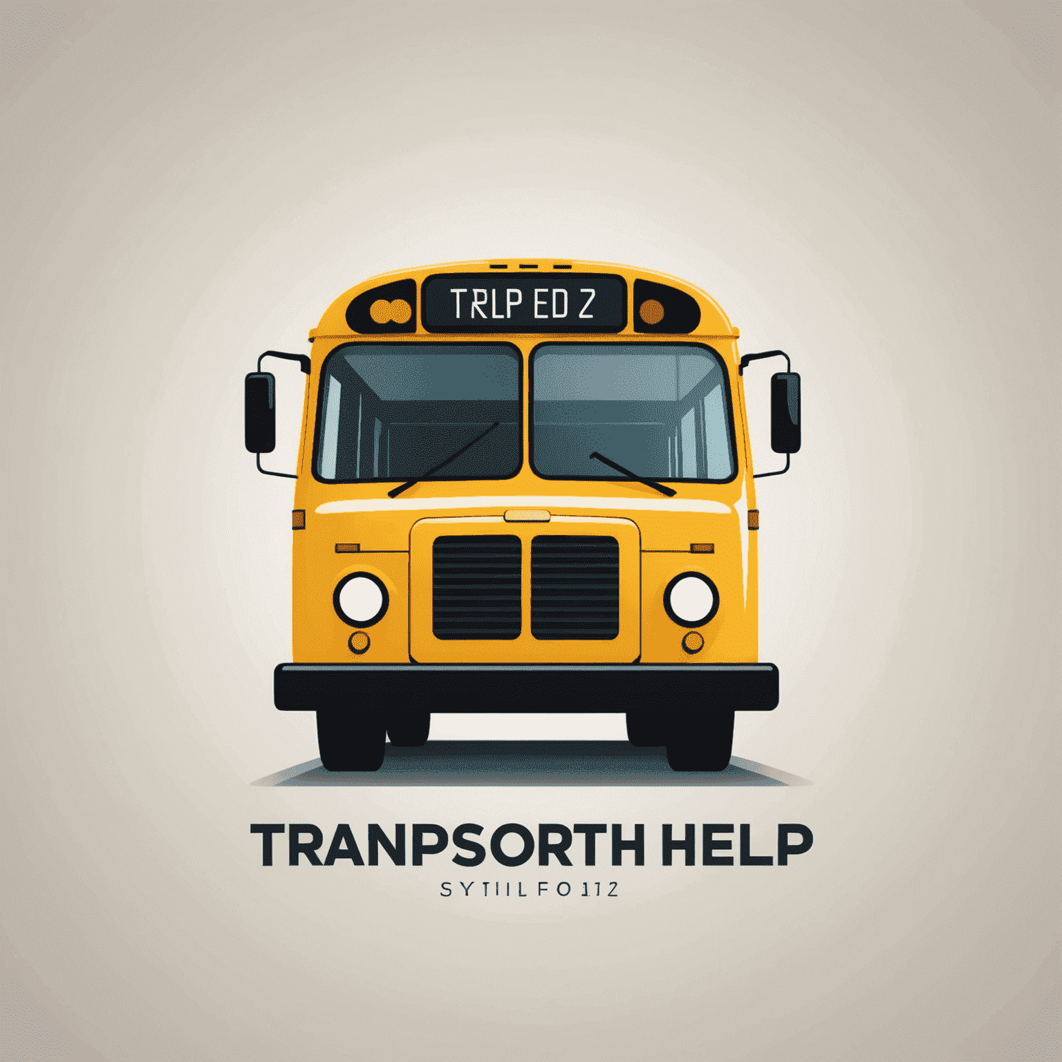 Transport Help Logo - A stylized bus or train icon with the text 'Transport Help' in a modern font