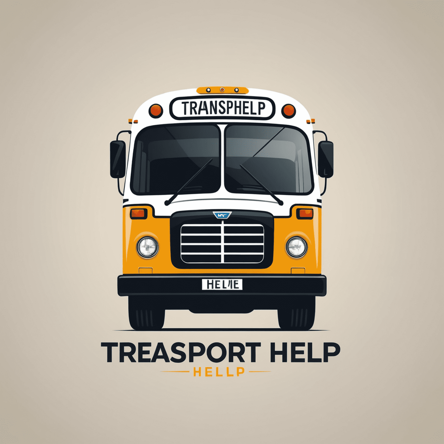 Transport Help Logo - A stylized bus or train icon with the text 'Transport Help' in a modern font