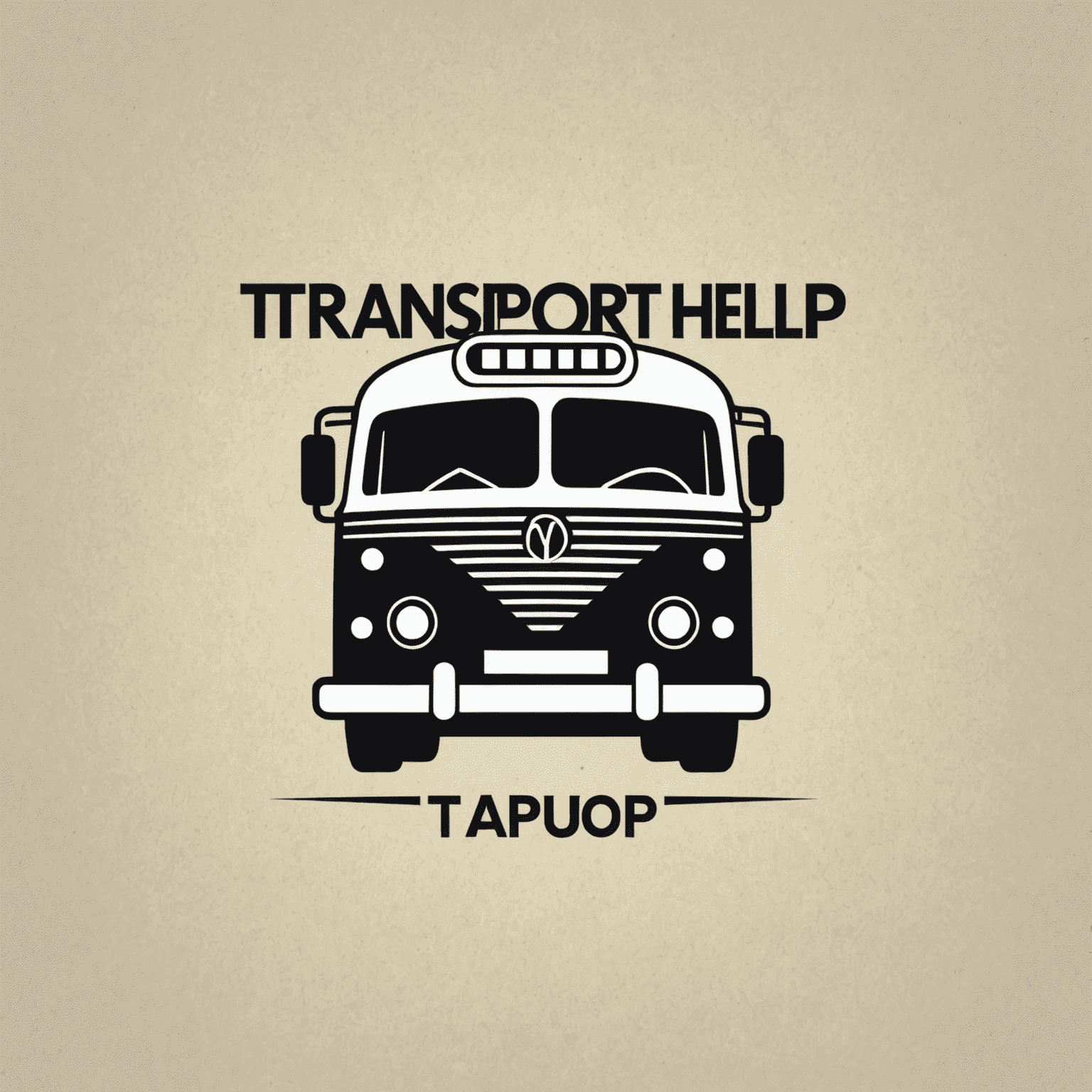 Transport Help Logo - A stylized bus or train icon with the text 'Transport Help' in a modern font