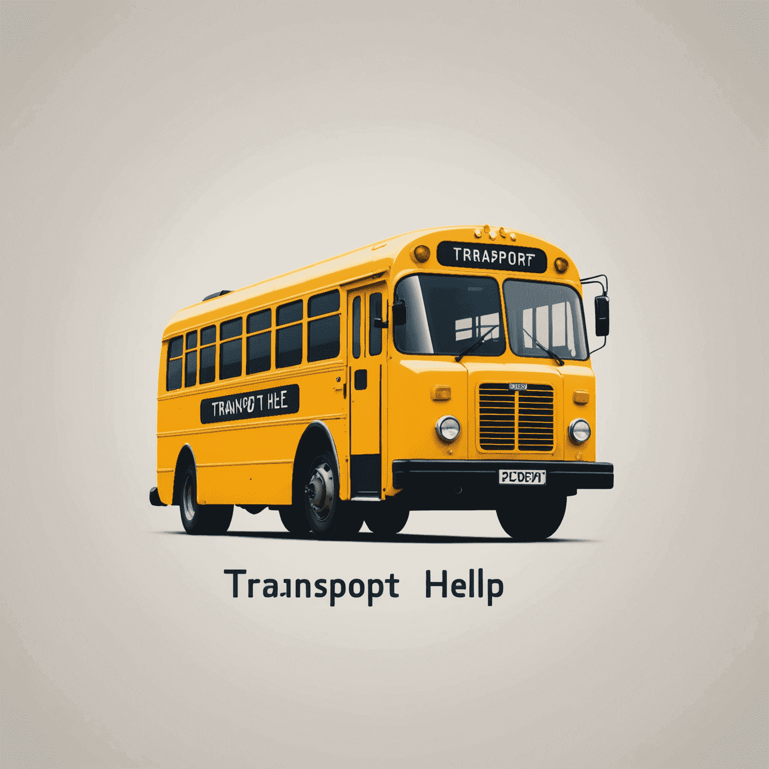 Transport Help Logo - A stylized bus or train icon with the text 'Transport Help' in a modern font